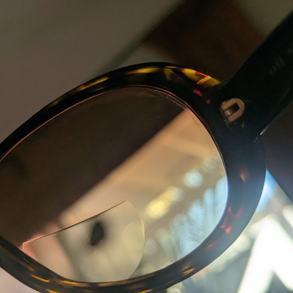 Chanel Interlocking Cc Tortoiseshell Acetate Retr… - image 8